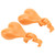 1 Pair Slipper Charm ABS Cute Stylish Hanging Shoe Decoration Charm Balls for Men Women Birthday Gift Orange