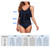 [通拓商品]Women One Piece Swimsuit Deep V Neck Draped Flroal Bathing Suits Swimwear