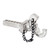 Metal Trailer Hook Accessory Spare Parts Fit for Traxxas TRX4 TRX6 SCX10 RC CrawlerSilver