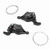 1 Pair Triple Speed Bicycle Gear Shift Derailleur Left/Right Shifter (3x9Speed)
