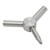 Universal Triangular Wrench Multi Function Intake Valve Key Wrench Tool Stainless Steel for Shooting ToolSilver