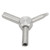 Universal Triangular Wrench Multi Function Intake Valve Key Wrench Tool Stainless Steel for Shooting ToolSilver
