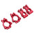 Metal Front C Hubs Spindle Carrier with Rear Hub Carriers for Losi Lasernut U4 1/10 RC CarRed