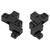 2PCS Metal Aluminum Alloy Front Suspension Bracket Shock Mount for Axial SCX24 1/24 RC CarBlack