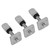 Surfboard Tail Fin Screw Longboard Fin Screw Single Fin Screw with Plate(M4*19MM)