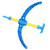 Outdoor Children Toy Archery Set ABS Bow Sucker Arrow with Score Target Children Toys Blue