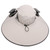Sun Hat Wide Brim Breathable Sun Proof Fisherman Hat with 2 Solar Fans 3 Speed Adjustable Windproof Belt for Men Light Gray