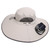 Sun Hat Wide Brim Breathable Sun Proof Fisherman Hat with 2 Solar Fans 3 Speed Adjustable Windproof Belt for Men Light Gray