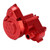 Aluminum Gearbox Housing Cover Stable Realistic Lightweight Gearbox Housing for Axial RBX10 1/10 RC CarRed