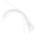10PCS White 50LB Fishing Loops Connector Fly Loop Line Fishing Tackle Accessory