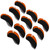 10Pcs/set Leather Golf Club Iron Head Covers Golf Putter Club Head Protect Case SetOrange