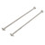 2Pcs RC Drive Shaft Steel Efficient Drivetrain Rust Resistant RC CVD Drive Shaft for ARRMA 1/5 Outcast Kraton 8s Silver