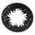 Bicycle Oval Chainring Aluminum Alloy Oval Disc Chainring for Road Folding Bikes 58T 110/130mm BCD