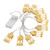 Castle LED String Lights Islam Eid Ramadan Mubarak Decorations Aesthetic Room Decor for Outdoor Tent RV Pure White Light