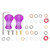 1Pair AMO Lure Fishing Reel Refit Handle Knob 27.5mm for Lowprofile Reel Spinning Reel