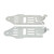 1 Pair Helicopter Lower Aluminum Sheet Replacement Helicopter Upgrade Parts for WLtoys V912 V912 A RC Aircraft