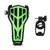 PVC Mountain Bicycle Mobile Phone Holder Bracket Bike Handlebar Cellphone Rack(Black Green)