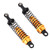 2pcs RC Car Shock Absorber 1/16 Front Rear 73mm Length Aluminum Alloy Model Truck DamperGold