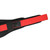 Sports Weightlifting Belt Breathable Sweat Absorbing Adjustable Tightness Waist Protection Belt Black and Red L (2.6‑3.0 Feet Waist 33‑40)