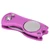 Golf Green Fork Stainless Steel Foldable Golf Divot Repair Tool with Button MagneticPink