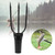 3,4,5 Prong Fishing Harpoon Stainless Steel Fishing Fork Fish Spear Gig Fork Hook(Three teeth)