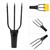 3,4,5 Prong Fishing Harpoon Stainless Steel Fishing Fork Fish Spear Gig Fork Hook(Three teeth)