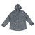 Men Rain Jacket Waterproof Windbreaker Running Cycling Hiking Gear Hood Lightweight Reflective Gray XXL