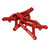 RC Front Suspension Arm Aluminum Alloy High Strength RC Car Front Swing Arm for ARRMA 1/7 1/8 Red