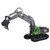 Remote Control Excavator 1:18 Alloy RC Excavator Construction Vehicle Toys for Kids Age 8 and Above Grey Single Battery
