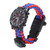 6 in 1 Survival Wrist Watch Multifunctional Outdoor Gear for Man and Women Emergency Survival(Red Blue )