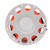 Finger Reel Diving Spool with Stainless Steel Clip 30m Orange Line for Underwater Cave Wreck Exploration FishingWhite Reel