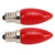 2PCS E12 4LEDS SMD2835 Candelabra Bulb 220V 1.5W Glass Chandelier Light Bulb Candle Bulb for Ceiling Wall Sconce Red