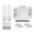 Metal Chassis Armor Three Piece Set Anticollision Stainless Steel Guard Plate for Axial