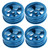 4pcs RC Car Wheel Hub Kit Aluminium Alloy for WLtoys K989 Remote Control Cars 1/28Blue