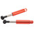 2Pcs Aluminum Alloy RC Shock Absorber Oil Damper Suspension Shock Absorber for Tamiya 1/14 Trailer Truck Red
