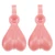 1 Pair Slipper Charm ABS Cute Stylish Hanging Shoe Decoration Charm Balls for Men Women Birthday Gift Pink