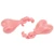 1 Pair Slipper Charm ABS Cute Stylish Hanging Shoe Decoration Charm Balls for Men Women Birthday Gift Pink