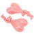 1 Pair Slipper Charm ABS Cute Stylish Hanging Shoe Decoration Charm Balls for Men Women Birthday Gift Pink