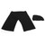 Men Swim Shorts and Cap Waterproof Adjustable Waist Strap Quick Drying Swimming Pants Black XXXL