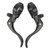 1 Pair Bike Brake Handle Aluminum Alloy Ergonomic Universal Mountain Road Bike Brake Lever for Handlebars 31.8mm