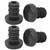ZTTO Bike Handlebar Grips Bar Ends Screw Plugs Polyester Rubber Bicycle Cycling AccessoryBlack
