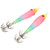 Squid Hook Intensive Luminous Stainless Steel Cuttlefish Jig Polishing Double Row Fishing Bait Pink
