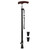 Carbon Fiber Telescopic Adjustable Elderly Walking Stick Wooden Handle Anti-skid Thicken Ultralight Cane