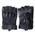 2PCS Half Finger Hard Knuckle Gloves Breathable Wear Resistant Combat Gloves for Hiking L 21‑22cm / 8.3‑8.7in