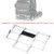 1/14 RC Car Truck Metal Front Bumper Model Accessory Fit for Tamiya King Hauler (Silver)