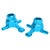 Aluminum Alloy Front Knuckle Arms Steering Cup for Tamiya TT02 1/10 RC Car Upgrade PartsBlue
