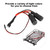 LED Headlight Light for 1/10 RC Crawler Axial SCX10 RC4WD D90 for Jeep/Wrangler/RubiconWhite red