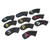 10Pcs Golf Head Cover Club Headcover Waterproof PU Elastic Closing for Outdoor Sports Black