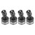4PCS Aluminum Magnetic Stealth Invisible Body Post Mount for SCX10 4WD 1:10 RC Car Black