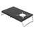 Outdoor Windproof Stove Stand Stainless Steel Camping Stove Foldable Holder TableBlack